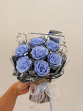 Galaxy 7 Rose Preserved Flower Bouquet - Flowers - Galaxy - purple - Preserved Flowers & Fresh Flower Florist Gift Store