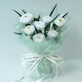 Tasha Preserved Flower Bouquet - Flowers - White - Preserved Flowers & Fresh Flower Florist Gift Store