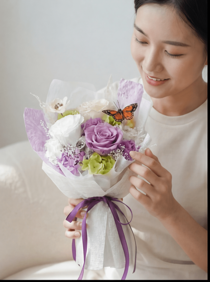 Ume Preserved Flower Bouquet - Flowers - Cherry - Preserved Flowers & Fresh Flower Florist Gift Store