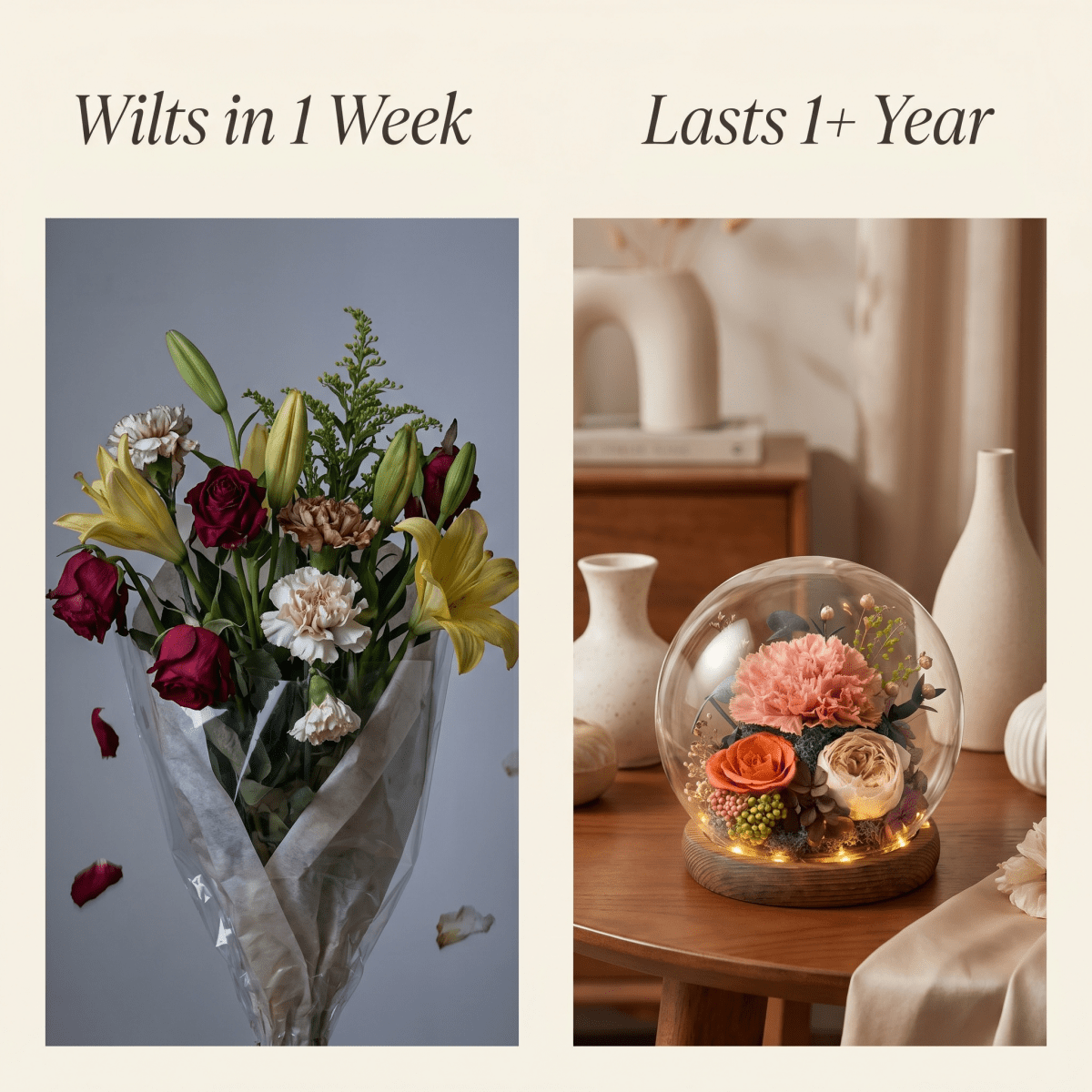 Carnation Blowball - Cuppa - Flowers - Preserved Flowers & Fresh Flower Florist Gift Store