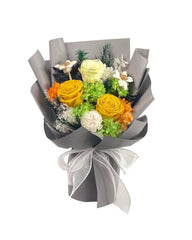 Ensei - Preserved Flower Bouquet - Flowers - Yellow/Green - Preserved Flowers & Fresh Flower Florist Gift Store
