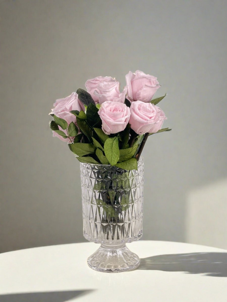 Everlasting Preserved Rose Arrangement - Flowers - 10 Roses - Preserved Flowers & Fresh Flower Florist Gift Store