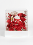 Maneki - Neko 招き猫 Flower Box, Red (Good Fortune) - Flowers - Preserved Flowers & Fresh Flower Florist Gift Store
