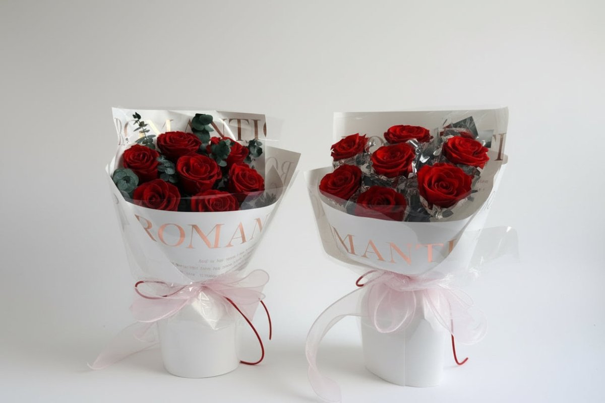 Pure Love - Romantic Red Rose - Flowers - Pure Love - Red - Preserved Flowers & Fresh Flower Florist Gift Store