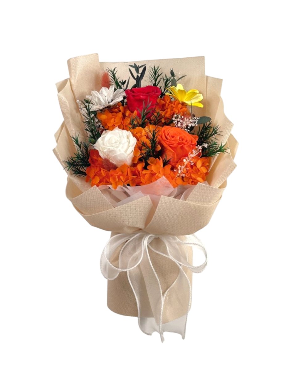 Rin - Preserved Flower Bouquet - Flowers - Amber - Preserved Flowers & Fresh Flower Florist Gift Store
