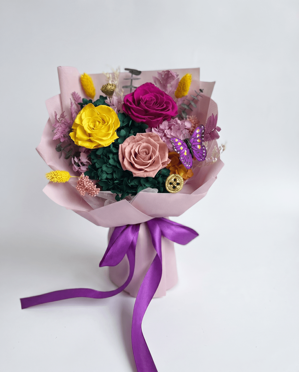Yuna Preserved Flower Bouquet - Flowers - Vanda - Preserved Flowers & Fresh Flower Florist Gift Store
