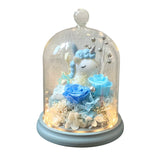 Unicorn Baby Love Dome - Blue - Flower - Preserved Flowers & Fresh Flower Florist Gift Store