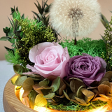 Dandelion Blowball Preserved Flower Dome - Lilac