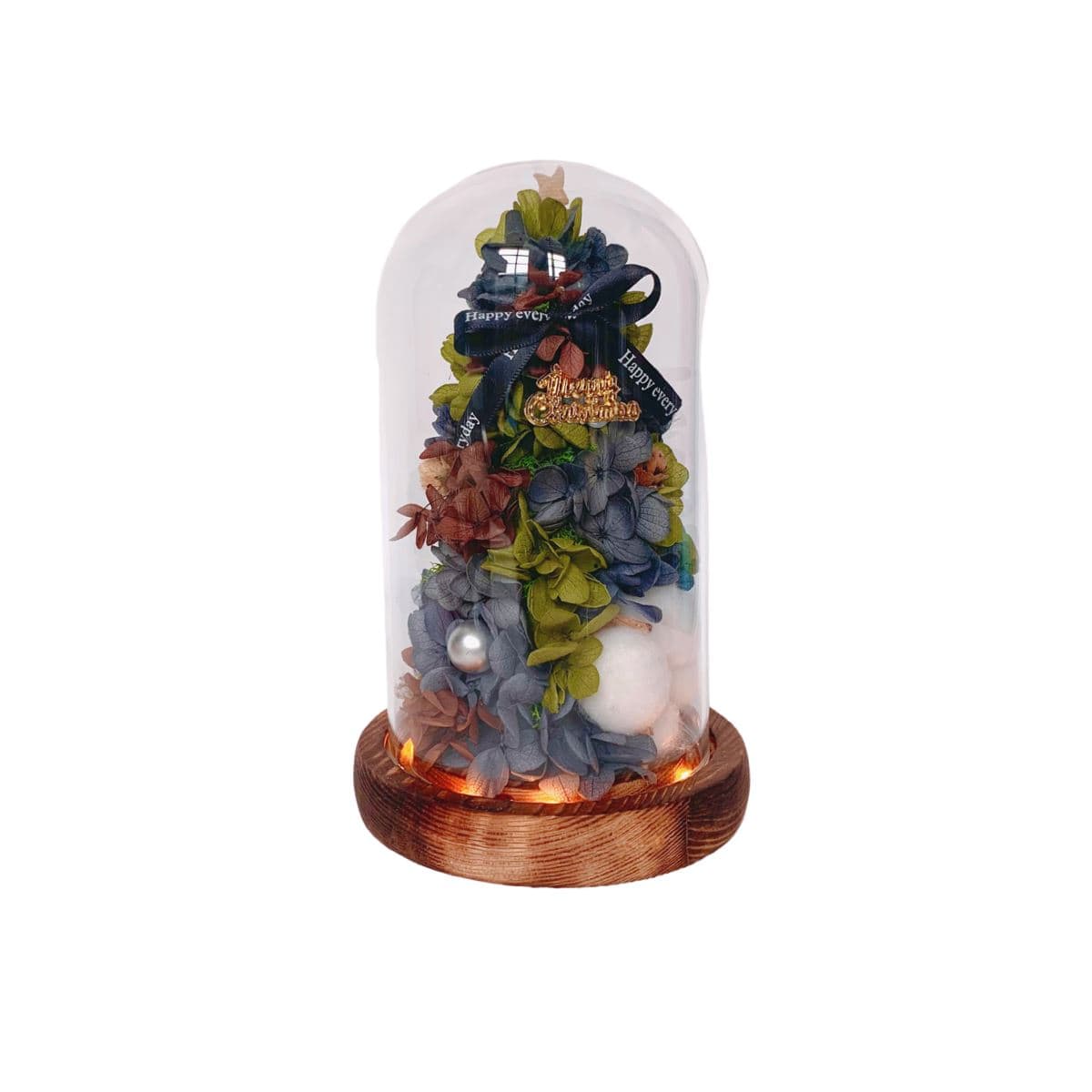 Jolly Christmas Tree Dome - - Preserved Flowers & Fresh Flower Florist Gift Store