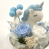 Unicorn Baby Love Blowball - Blue - Flower - Preserved Flowers & Fresh Flower Florist Gift Store